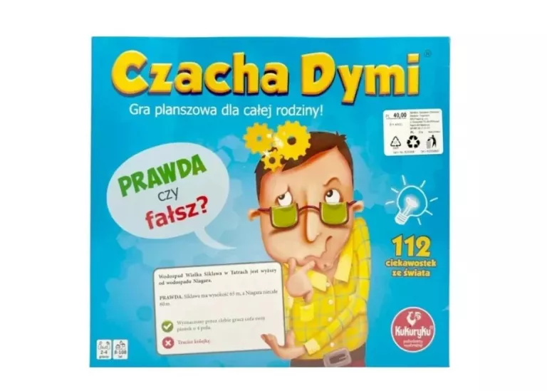 GRA PLANSZOWA CZACHA DYMI PRAWDA CZY FAŁSZ 5901738564848