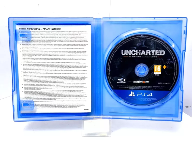 GRA PS4 UNCHARTED ZAGINIONE DZIEDZICTWO #PL #JAK NOWA