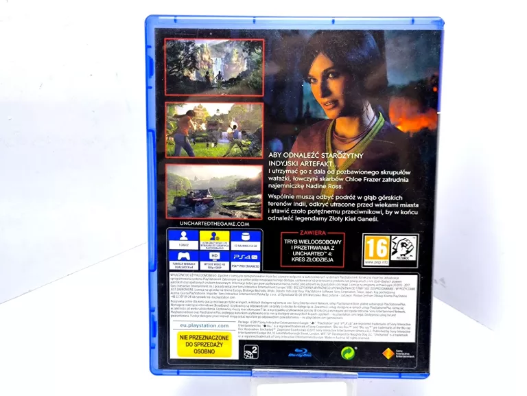 GRA PS4 UNCHARTED ZAGINIONE DZIEDZICTWO #PL #JAK NOWA