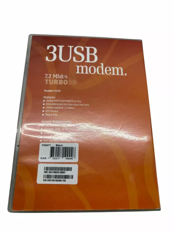 3USB MODEM 7,2MBITS TURBO 3G