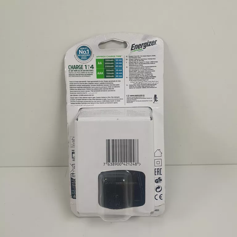 ŁADOWARKA DO AKUMULATORÓW AAA, AA ENERGIZER CH1HR3, NIMH, Z ZESTAWEM AKUMU