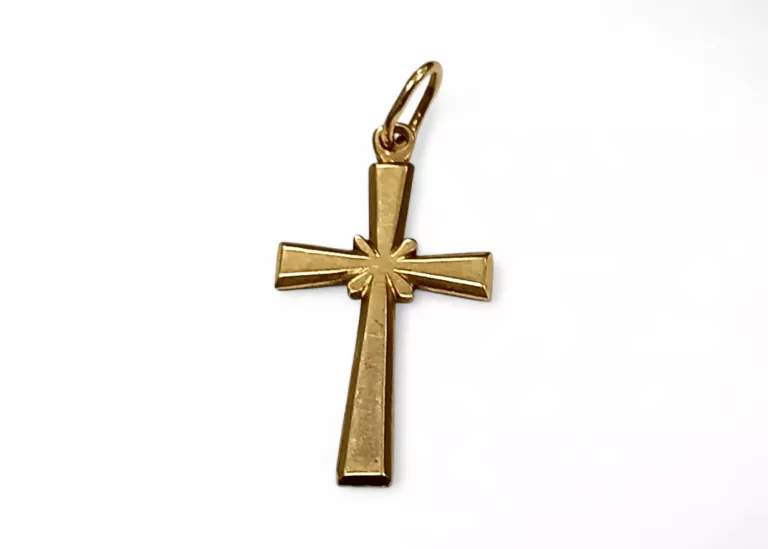 ZŁOTA ZAWIESZKA KRZYŻYK 585 | 1,13G | 2,5 CM/ 1CM