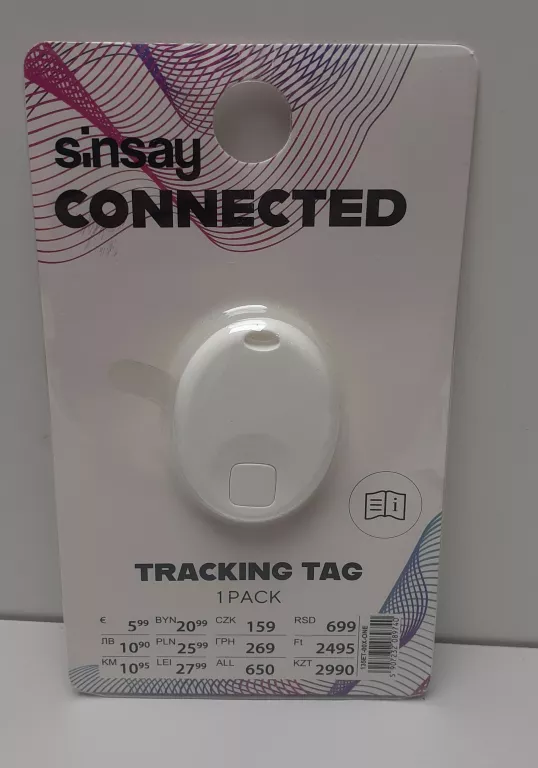 MINI LOKALIZATOR ZGODNY Z FIND MY SINSAY TRACKING TAG