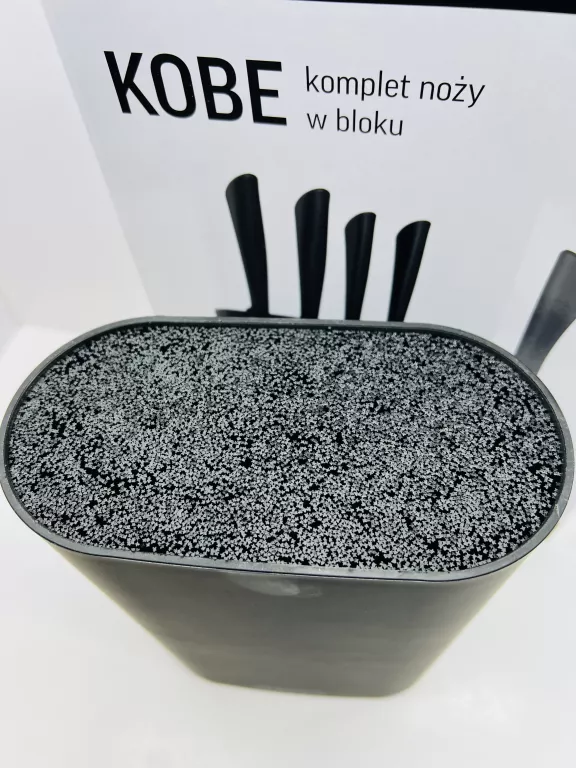 KOMPLET NOŻY KUCHENNYCH W BLOKU ZESTAW 6 SZTUK ŚLICZNY STAN !!!