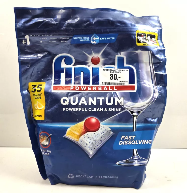 FINISH QUANTUM LEMON KAPSUŁKI DO ZMYWAREK 364 G (35 SZTUK)