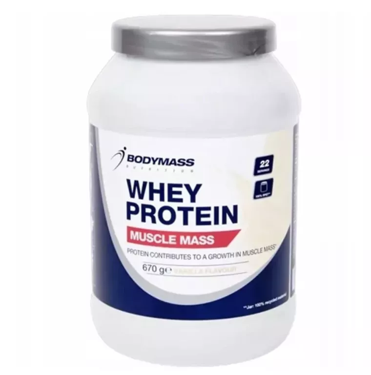 ODŻYWKA BIAŁKOWA BODYMASS SMAK WANILIOWY 670G