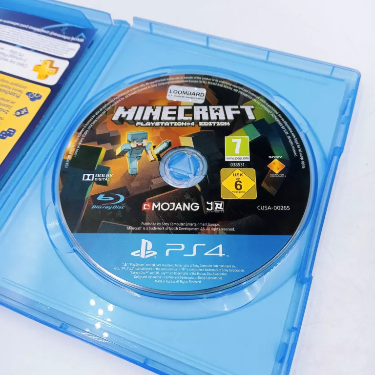 MINECRAFT GRA PS4