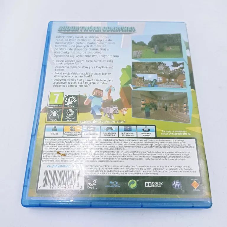 MINECRAFT GRA PS4