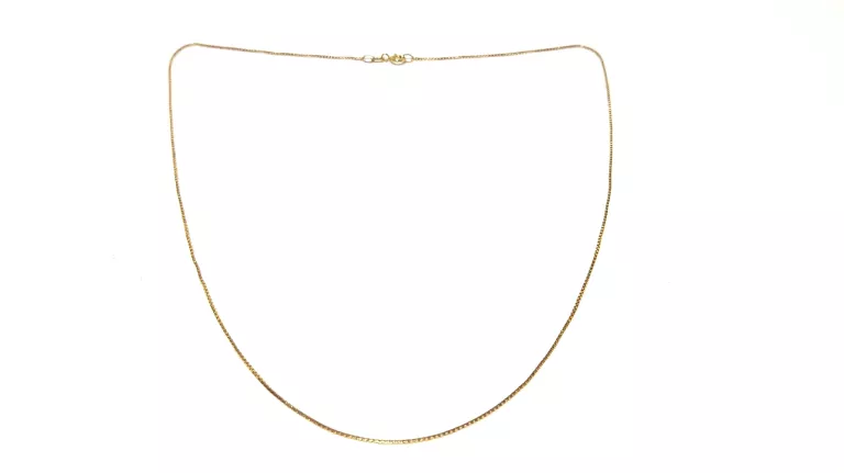 ZŁOTY ŁAŃCUSZEK SPLOT KOSTKA PR585 40CM 1,38G