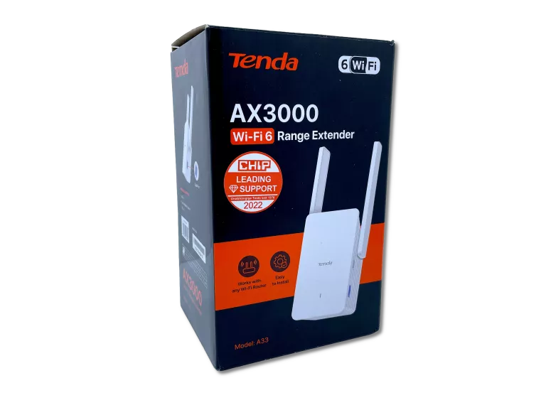 WZMACNIACZ SYGNAŁU TENDA A33 AX3000 WI-FI 6