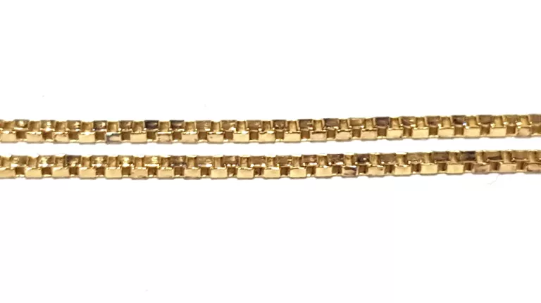 ZŁOTY ŁAŃCUSZEK SPLOT KOSTKA PR585 40CM 1,38G