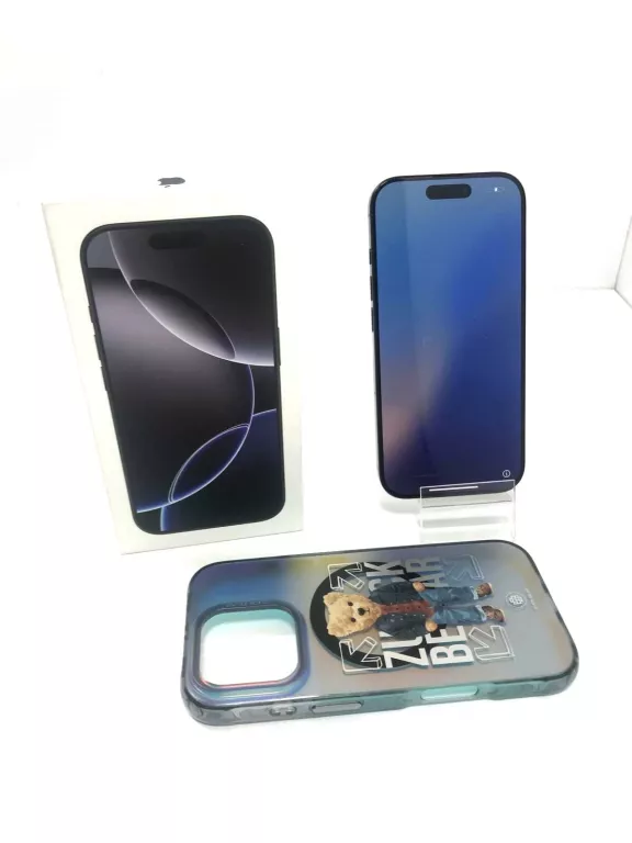 TELEFON IPHONE 16 PRO 128GB BAT.100% 4 CYKLE GWR PUDEŁKO