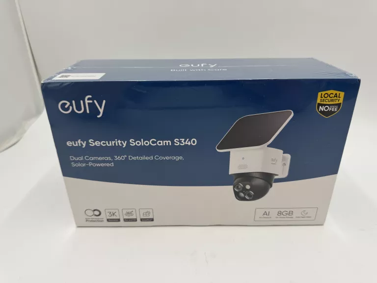 KAMERA ZEWNĘTRZNA SOLARNA EUFY SECURITY SOLOCAM S340 3K+2K WI-FI OBROTOWA