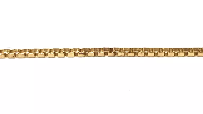 ZŁOTY ŁAŃCUSZEK SPLOT KOSTKA PR585 40CM 1,38G