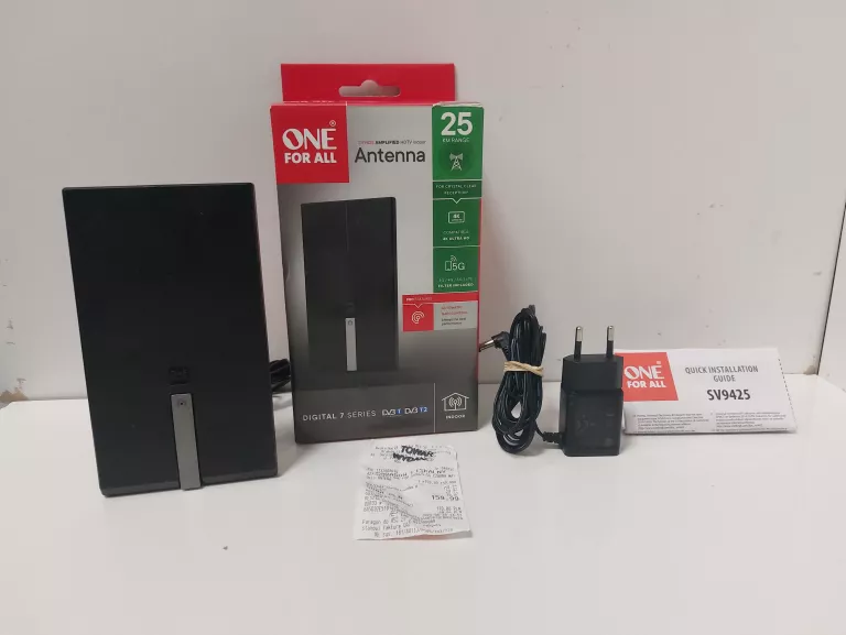 ANTENA WEWNĘTRZNA ONE FOR ALL DVB-T2 PREMIUM SV9425 5G POLECAM!