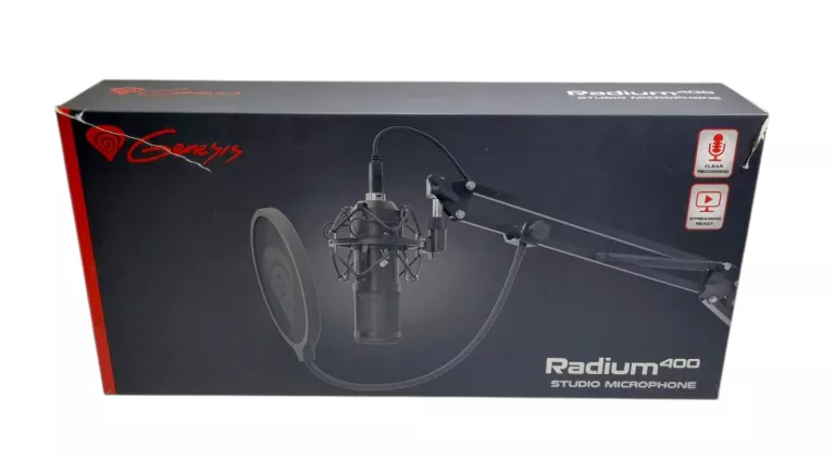 MIKROFON STUDYJNY USB GENESIS RADIUM 400 KOMPLET!