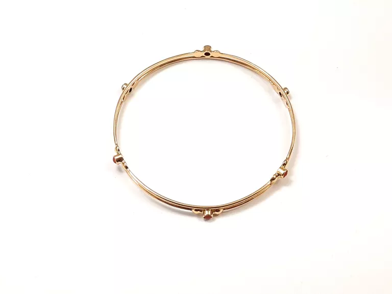 ZŁOTA SZTYWNA BRANSOLETKA 585 9.66G