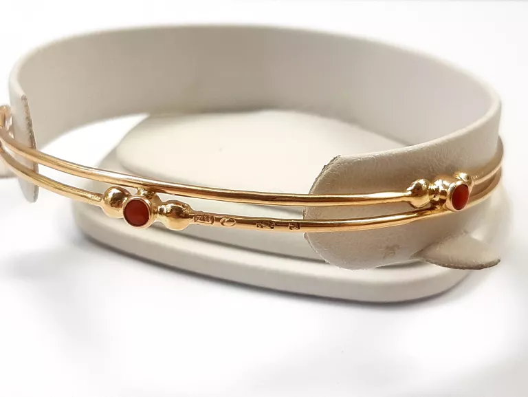 ZŁOTA SZTYWNA BRANSOLETKA 585 9.66G