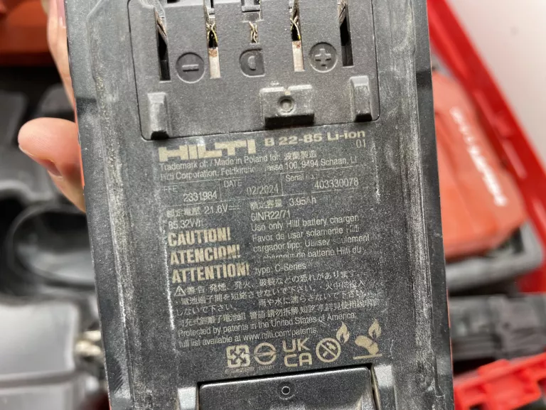 HILTI AKUMULATOROWY OSADZAK BX 4-IF-22 + AKU + WALIZKA
