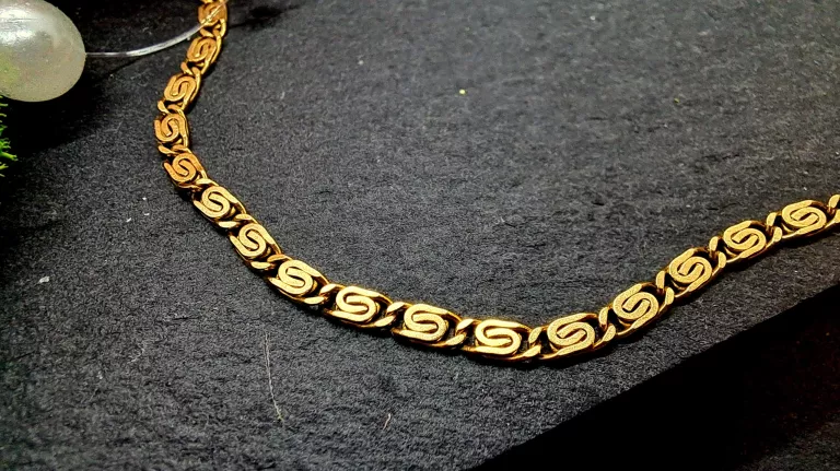 ZŁOTA BRANSOLETKA 585 2,79G GRECKI WZÓR 20CM ZEPSUTA SPRĘŻYNKA W ZAPIĘCIU