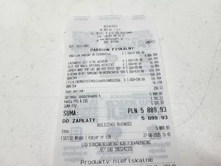 SAMSUNG GALAXY S25 ULTRA 256GB ZAPLOMBOWANY GWARANCJA 27.08.2025R.