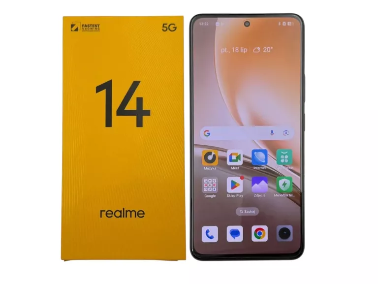 TELEFON REALME 14 5G RMX5070 8/256GB 6,67" 120HZ - JAK NOWY, NA CZĘŚCI