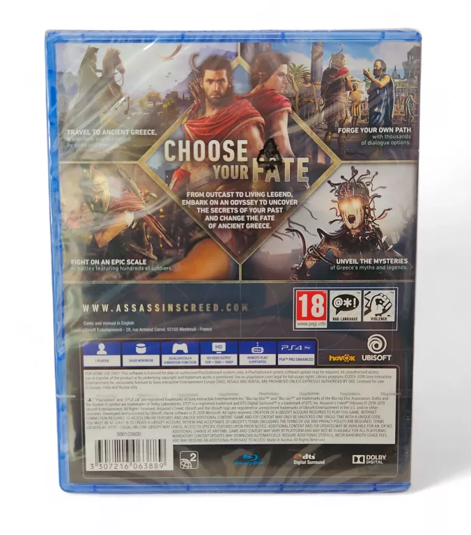 ASSASSIN'S CREED: ODYSSEY PLAYSTATION 4 (PS4) PUDEŁKOWA