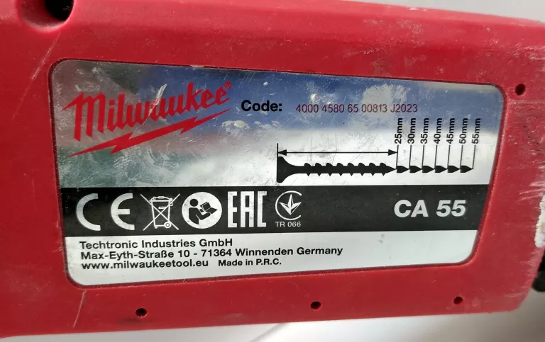 WKRĘTARKA DO PŁYT G-K MILWAUKEE M18 FSG + PODAJNIK CA 55 + 2X AKU 2AH