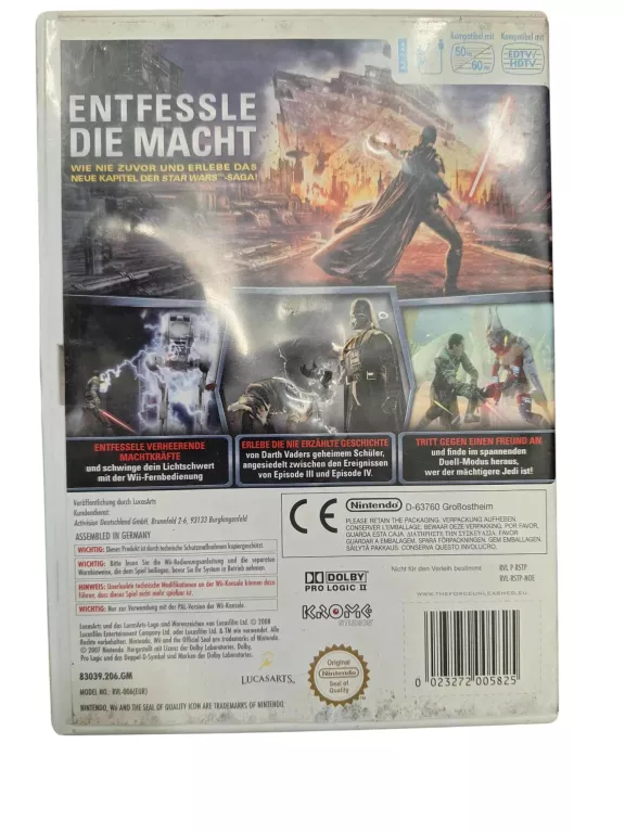 GRA NA WII STAR WARS THE FORCE UNLEASHED