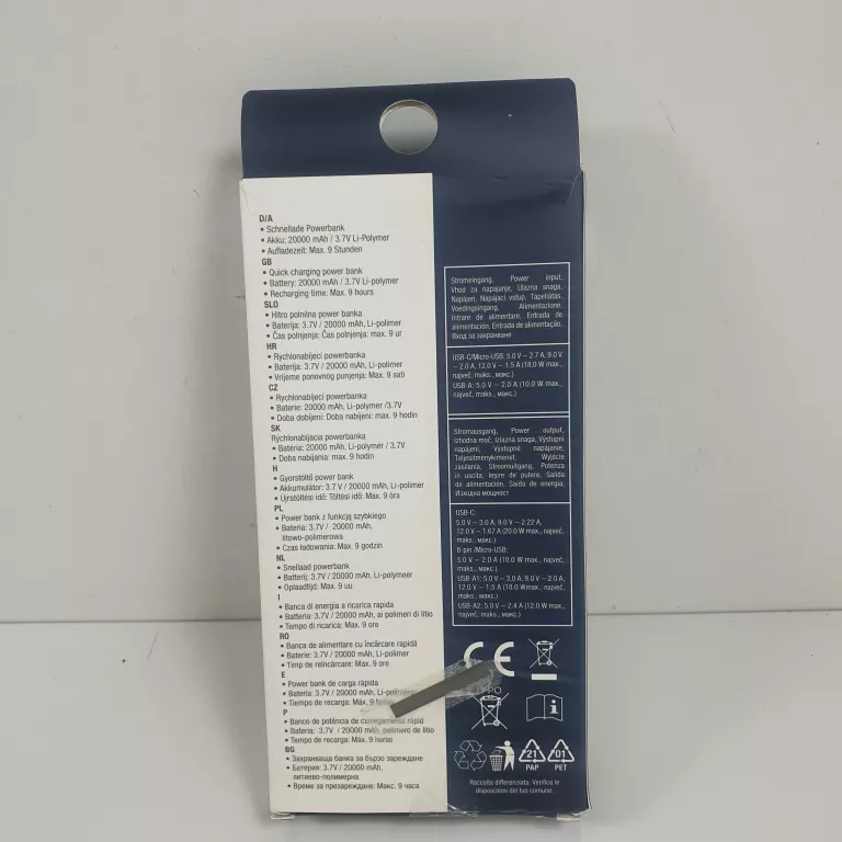 POWERBANK 4 KABLE DO ŁADOWANIA
