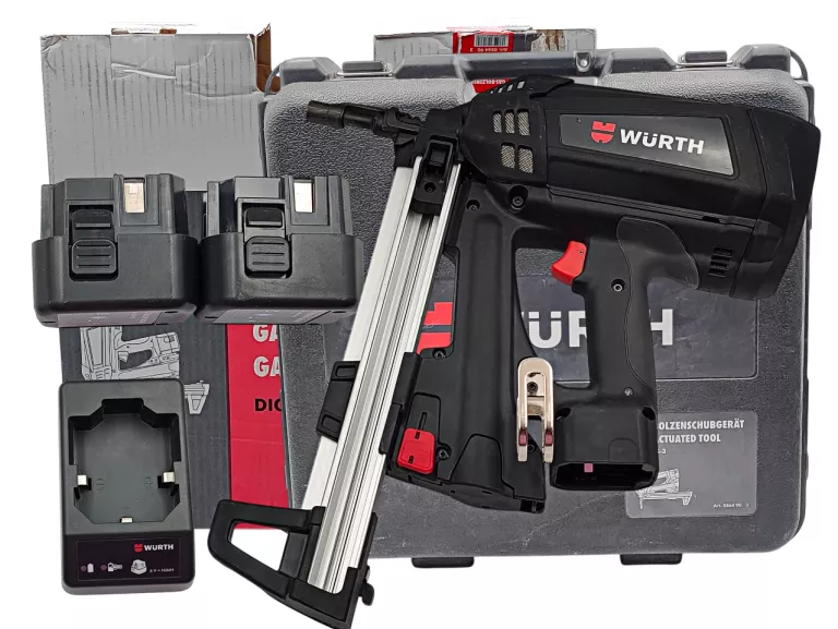 OSADZAK GAZOWY GWOŹDZIARKA WURTH MASTER DIGA CS-3 + 2 AKU + WALIZKA