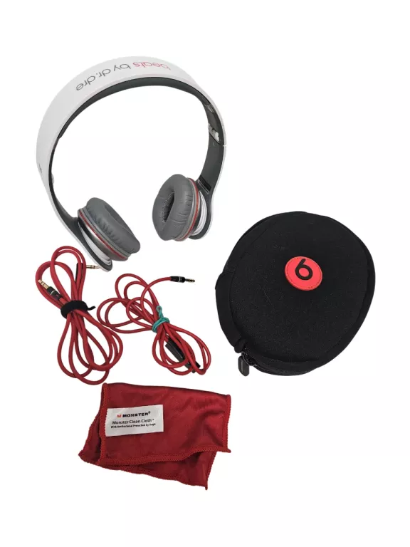 SŁUCHAWKI BEATS BY DRE MONSTER BEATS BY DR. DRE SOLO HD + ETUI + PRZEWODY