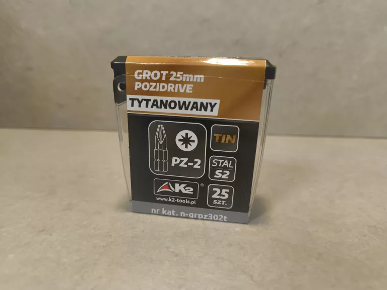 GROT K2 25MM POZIDRIVE PZ-2 25SZT TYTANOWANY