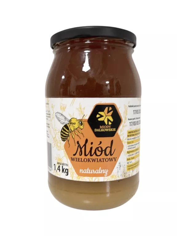 MIÓD WIELOKWIATOWY NATURALNY 1,40 KG
