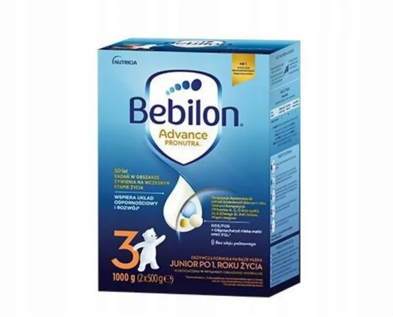 BEBILON 3 PRONUTRA ADVANCE MLEKO MODYFIKOWANE PO 1. ROKU ŻYCIA, 1000 G