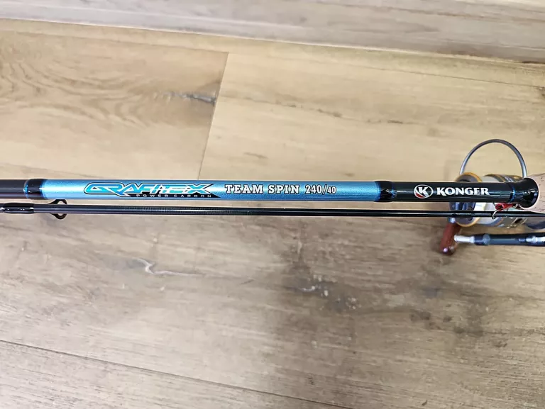 WĘDKA KONGER GRAFITEX TEAM SPIN 240/40 + KOŁOWROTEK MIRACLE FISH KFB 3000