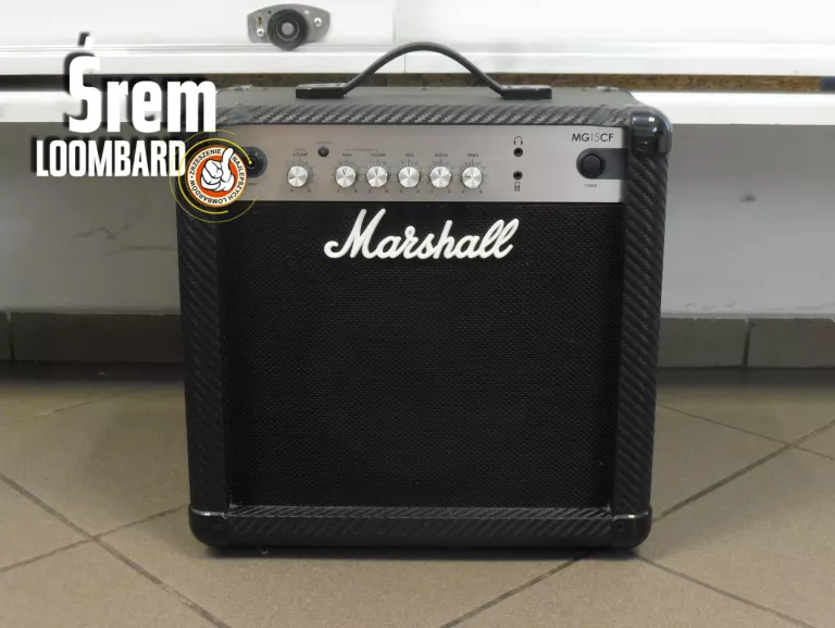 WZMACNIACZ GITAROWY MARSHALL MG15CF, KABEL