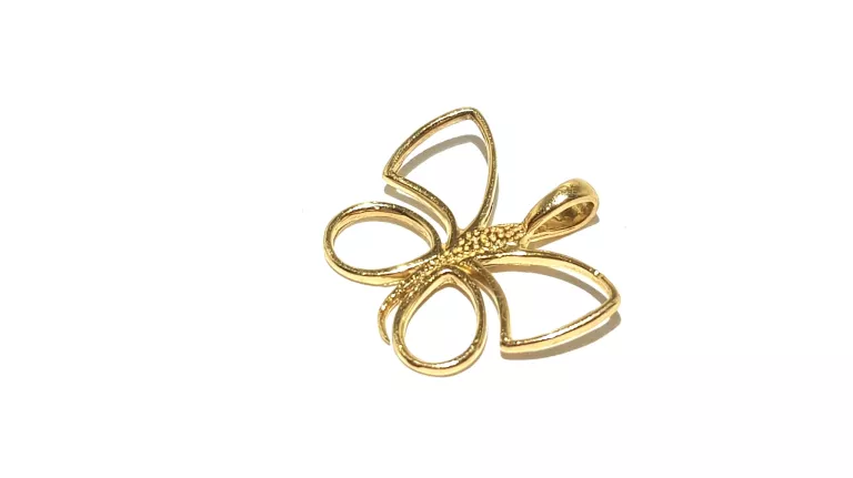 ZŁOTA ZAWIESZKA WISIOREK MOTYLEK PR585 0,75G 1,5X1,5 CM