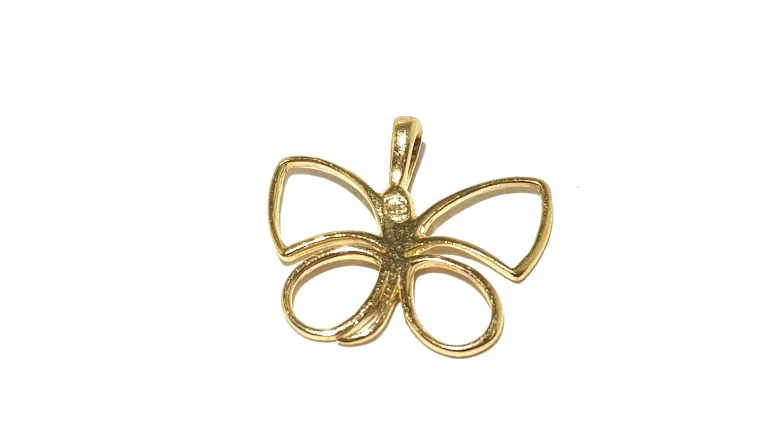 ZŁOTA ZAWIESZKA WISIOREK MOTYLEK PR585 0,75G 1,5X1,5 CM