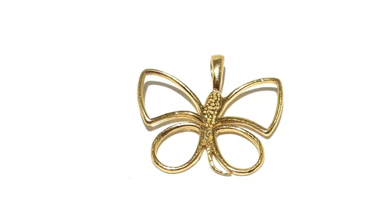 ZŁOTA ZAWIESZKA WISIOREK MOTYLEK PR585 0,75G 1,5X1,5 CM