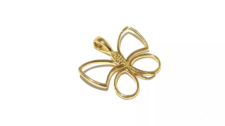 ZŁOTA ZAWIESZKA WISIOREK MOTYLEK PR585 0,75G 1,5X1,5 CM