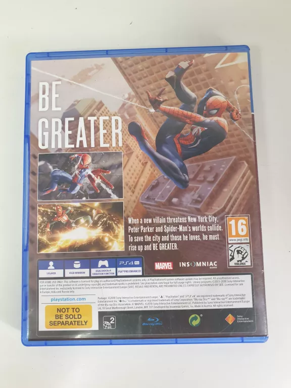 GRA NA PS4 - MARVEL SPIDER-MAN