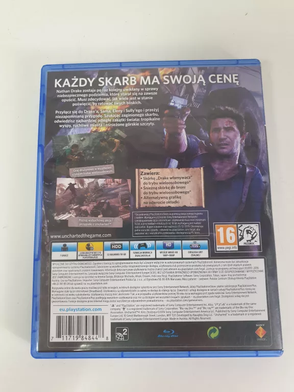 GRA NA PS4 - UNCHARTED 4 KRES ZŁODZIEJA