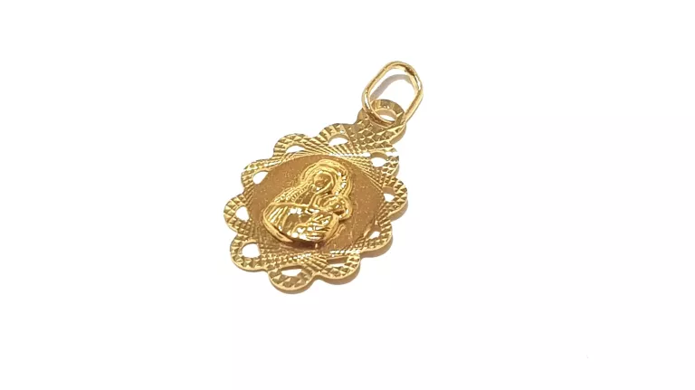 ZŁOTA ZAWIESZKA MATKA BOSKA PR585 0,88G 1,2X1,7CM