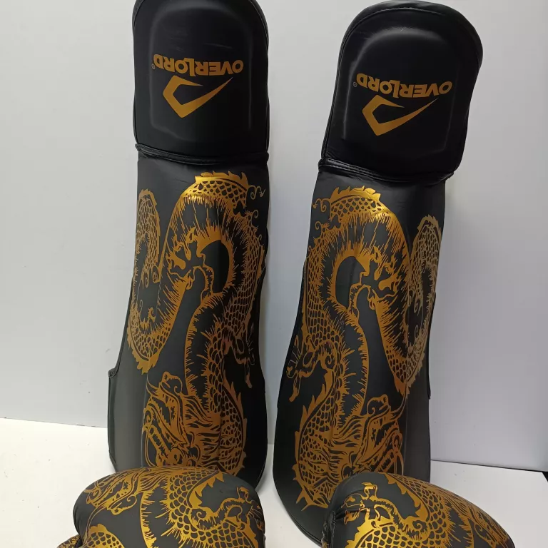ZESTAW LEGEND GOLD OVERLORD RĘKAWICE ROZMIAR 12 OZ I OCHRANIACZE ROZMIAR M