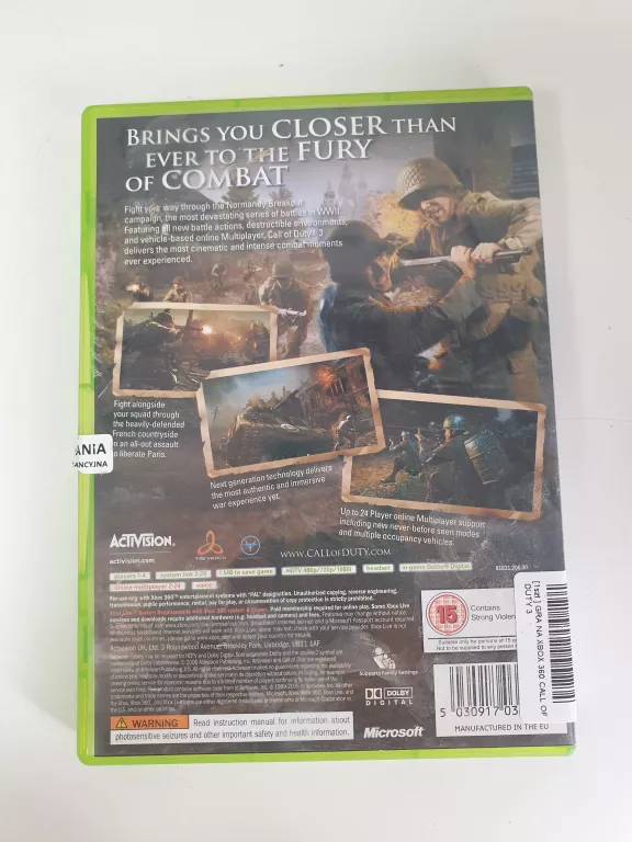 GRA NA XBOX 360 CALL OF DUTY 3