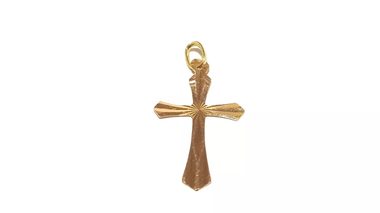 ZŁOTY KRZYŻYK ZAWIESZKA WISIOREK PR585 0,27G 2X1CM