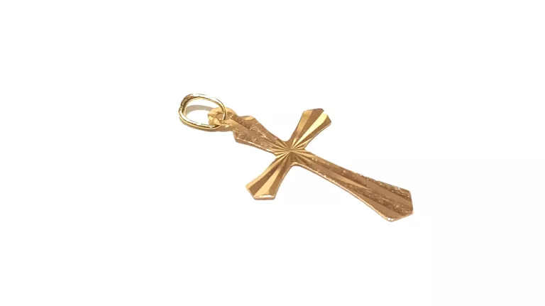 ZŁOTY KRZYŻYK ZAWIESZKA WISIOREK PR585 0,27G 2X1CM