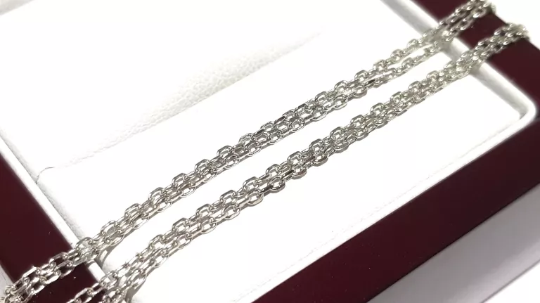 NASZYJNIK SREBRNY Z CYRKONIAMI KSIĘŻYC GWIAZDY A PART 40CM 4,82 G PR 925