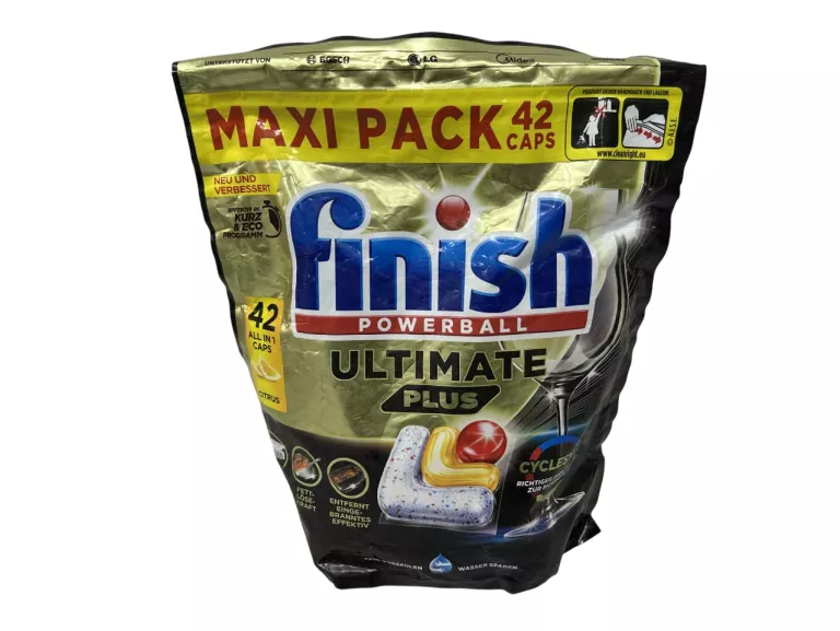 FINISH POWERBALL ULTIMATE PLUS 42 SZT CITRUS HIT !!